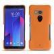 Coque cuir HTC U11+ - Orange PU