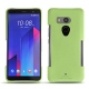 HTC U11+ leather cover - Vert olive PU