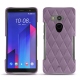 Funda de piel HTC U11+ - Lilas - Couture ( Nappa - Pantone 2645U ) 