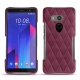 Funda de piel HTC U11+ - Prune vintage - Couture