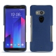 HTC U11+ leather cover - Bleu frisson