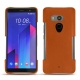 Coque cuir HTC U11+ - Orange vibrant