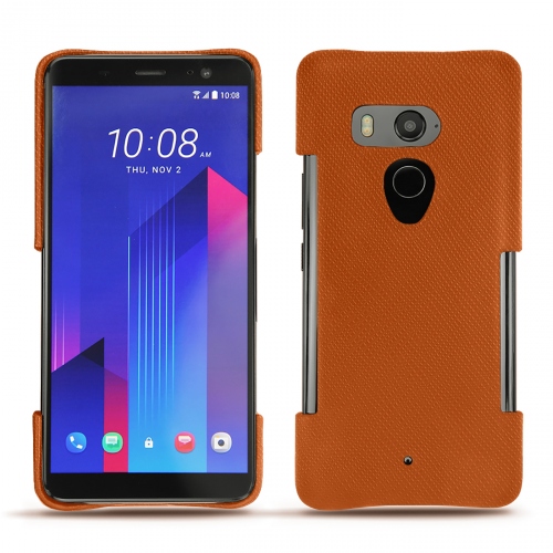 Funda de piel HTC U11+Orange vibrant ( Pantone #e36b39 ) 