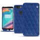 OnePlus 5T leather case - Bleu océan - Couture ( Nappa - Pantone 293C ) 