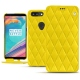 レザーケース OnePlus 5T - Jaune fluo - Couture