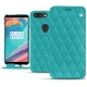 OnePlus 5T leather case - Bleu fluo - Couture