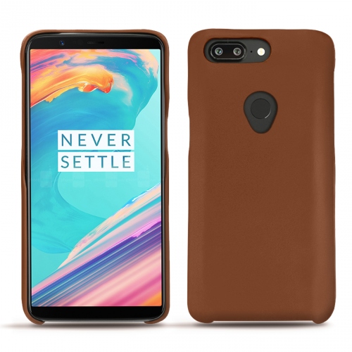 Custodia in pelle OnePlus 5TMarron ( Nappa - Pantone #8B4720 ) 