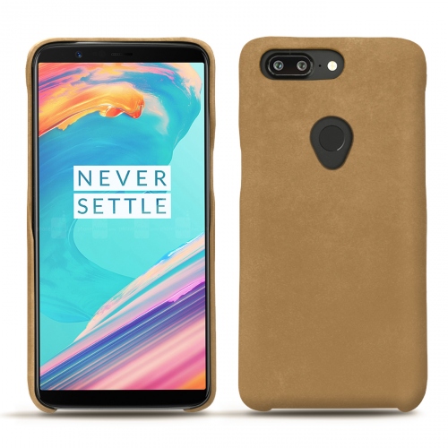 Capa em pele OnePlus 5TSable vintage ( Pantone #9b7340 ) 