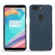 OnePlus 5T leather cover - Jean vintage ( Roughtcut - Pantone 285U  ) 