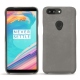 Coque cuir OnePlus 5T - Acier vintage ( Pantone 403C ) 