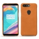 Capa em pele OnePlus 5T - Mandarine vintage ( Pantone 165C ) 