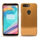 Coque cuir OnePlus 5T - Or Maïa ( Pantone 871C ) 