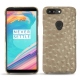 レザーケース OnePlus 5T - Autruche desert