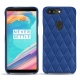 Lederschutzhülle OnePlus 5T - Bleu océan - Couture ( Nappa - Pantone 293C ) 