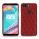 Custodia in pelle OnePlus 5T - Tomate - Couture ( Pantone 187C ) 