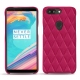 Coque cuir OnePlus 5T - Rose fluo - Couture