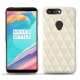 Funda de piel OnePlus 5T - Blanc escumo - Couture