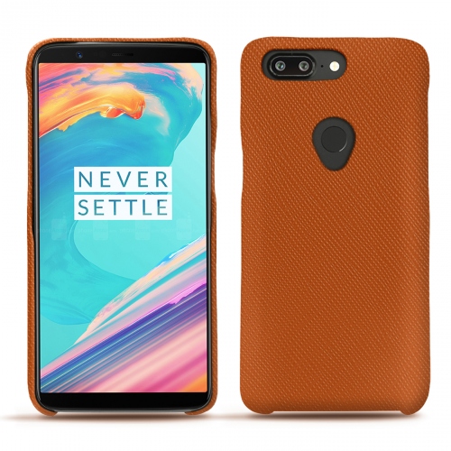 Capa em pele OnePlus 5TOrange vibrant ( Pantone #e36b39 ) 
