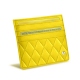 Porta carte X4 - Anti-RFID / NFC - Jaune fluo - Couture