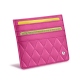 Porte cartes X4 - Anti-RFID / NFC - Rose BB - Couture