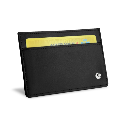 Cartes de Crédit Étui Porte-Cartes RFID en Cuir et Acier Inoxydable de pour Cartes de Visite Rouge Cartes D’identité. 