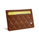 防RFID / NFC辐射- X2卡片包 - Marron - Couture ( Nappa - Pantone 1615C ) 