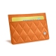 Porta-cartões X2 - Anti-RFID / NFC - Orange - Couture ( Nappa - Pantone 1495U ) 