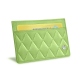 Porta-cartões X2 - Anti-RFID / NFC - Vert olive - Couture ( Nappa - Pantone 578U ) 