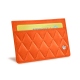 Porta-cartões X2 - Anti-RFID / NFC - Orange fluo - Couture