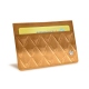 Porta carte X2 - Anti-RFID / NFC - Or Maïa - Couture