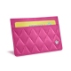 Porte cartes X2 - Anti-RFID / NFC - Rose BB - Couture