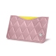 Porta-cartões X1 - Anti-RFID / NFC - Rose - Couture ( Nappa - Pantone 2365C ) 
