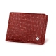 Credit card and note wallet - Autruche ciliegia