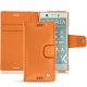 Housse cuir Sony Xperia XZ1 Compact - Orange ( Nappa - Pantone 1495U ) 