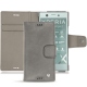 Sony Xperia XZ1 Compact leather case - Acier vintage ( Pantone 403C ) 