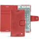 Housse cuir Sony Xperia XZ1 Compact - Cerise vintage ( Pantone 185C ) 