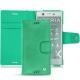 Housse cuir Sony Xperia XZ1 Compact - Menthe vintage ( Pantone 562C ) 