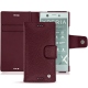 Custodia in pelle Sony Xperia XZ1 Compact - Lie de vin ( Pantone 5115C ) 