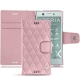 Housse cuir Sony Xperia XZ1 Compact - Rose - Couture ( Nappa - Pantone 2365C ) 