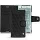 Capa em pele Sony Xperia XZ1 Compact - Ebène - Couture ( Sleek P C12 - Black ) 