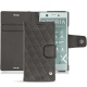 Capa em pele Sony Xperia XZ1 Compact - Anthracite - Couture ( Pantone 424C ) 