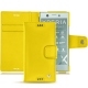 Sony Xperia XZ1 Compact leather case - Jaune fluo