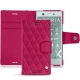 Custodia in pelle Sony Xperia XZ1 Compact - Rose fluo - Couture