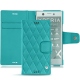 Funda de piel Sony Xperia XZ1 Compact - Bleu fluo - Couture