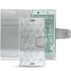 Sony Xperia XZ1 Compact leather case - Platinium - Couture