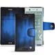 Housse cuir Sony Xperia XZ1 Compact - Bleu Patine