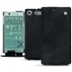 Sony Xperia XZ1 Compact leather case - Dark vintage ( Roughtcut - Black#5256 ) 