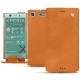 Housse cuir Sony Xperia XZ1 Compact - Mandarine vintage ( Pantone 165C ) 