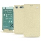 レザーケース Sony Xperia XZ1 Compact - Ivoire ( Sleek P C12 - White ) 