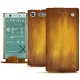 Housse cuir Sony Xperia XZ1 Compact - Doré Patine